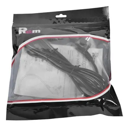 Фото №2 Шнур питания R-10-Cord-C13-S-1.8 C13-Schuko проводник. 3х1кв.мм 1.8м 220В 10А черн. Rem 892854