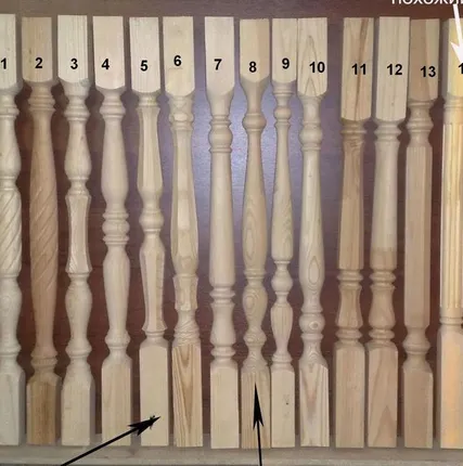 Фото №0 Ограждение для лестниц из сосны