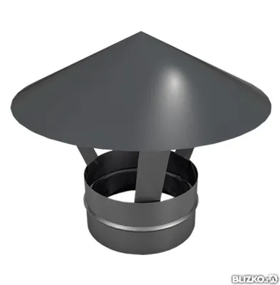 Фото №0 Дымоходы для котлов - Зонт моно 3М-Р 430, 0,5 D 120