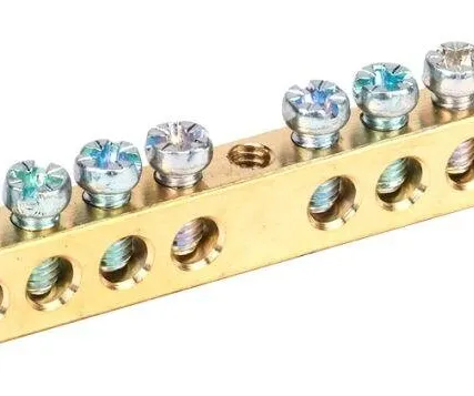 Фото №0 Шина PEN "земля-ноль" 6х9мм 10/1 (10групп/крепеж по центру) ИЭК YNN10-10-100