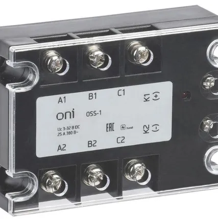 Фото №0 Реле твердотельное OSS-1 40А 380В AC 3-32В DC ONI OSS-1-3-40-B