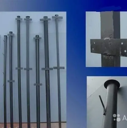 Фото №0 Столб для забора 40х25х2000 с крючками