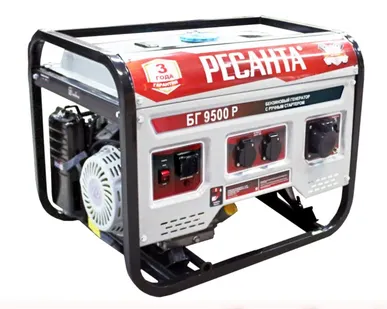 фото Генератор бензиновый 64/1/53 Ресанта БГ 9500 Р
