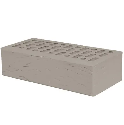 Фото №0 Кирпич лицевой керамический «Серый» «Рустик» пустотелый одинарный