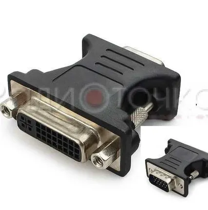 Фото №0 Переходник DVI-I гнездо - VGA штекер Gembird A-VGAM-DVIF-01, 15M/25F, пакет
