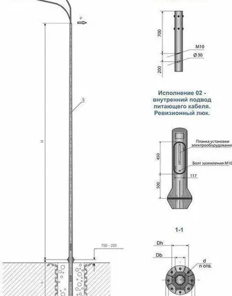 Фото №0 Опора силовая фланцевая граненая СФГ-400-10,0-(**)-ц