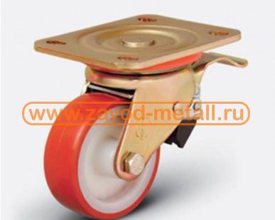 фото Колесная опора поворотная полиамидная ED01 ZBP F 100