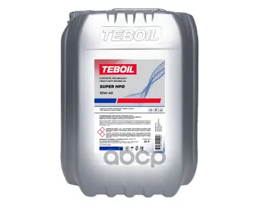 фото Teboil Масло моторное полусинтетическое Super HPD 10W40 20л TEBOIL - 3229751