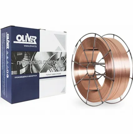 Фото №0 Сварочная проволока омедненная Оливер СВ-08Г2С 0,8 мм (5 кг)