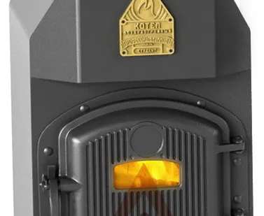 фото Печь отопительная ТМФ Профессор Бутаков Студент (чугун. дверь, стальной колосник, труба сверху, арт. 10307)