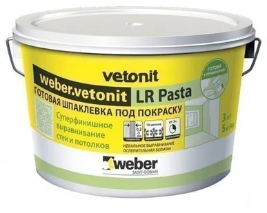 фото Weber.vetonit LR Pasta готовая финишная шпаклевка (аналог Шитрока) 20кг