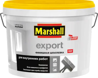 фото MARSHALL EXPORT ФИНИШНАЯ ШПАТЛЕВКА ДЛЯ ВНУТРЕННИХ РАБОТ Маршал