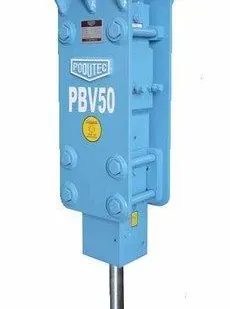 фото Гидромолот Poqutec PBV50 для минипогрузчика - навесное оборудование