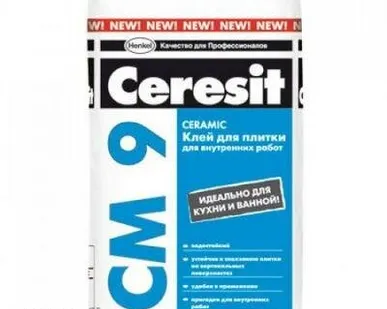 фото Клей для плитки Церезит CM-9/25 кг