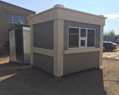 фото Торговый павильон из композитных панелей