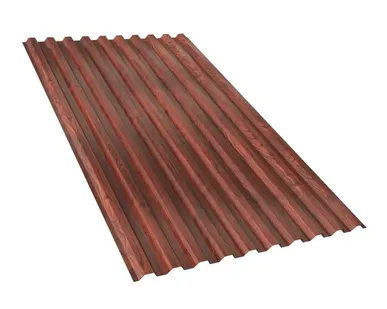 фото Профнастил двухсторонний С21 PRINT Античный дуб 0,45 мм