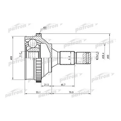 Фото №0 Patron ШРУС наружный Peugeot 308 1 6i/1 6HDi 05 ор 3272LP Patron PCV1585