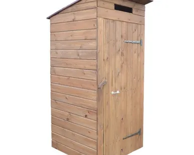 фото Туалет дачный деревянный по размерам заказчика