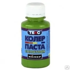 фото ТЕКС Паста колеровочная универсальная салатовая (0,1л)