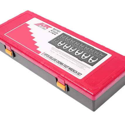 Фото №2 Набор ключей разрезных 10-19мм 3/8&quot; , 21-27мм 1/2&quot; односторонних 16 предметов в кейсе JTC