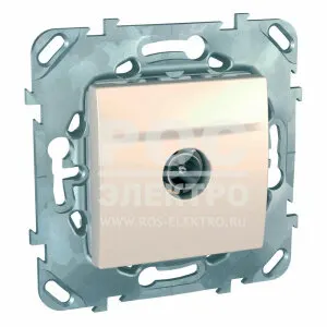 Фото №0 TV РОЗЕТКА ОДИНОЧНАЯ БЕЖЕВЫЙ