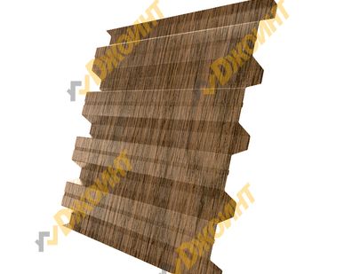 фото Профнастил Н-60 0,5 Printech Real Print Hazelnut (Фундук)
