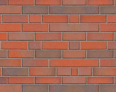 фото Клинкерная плитка ABC Ziegelriemchen Altona rot-bunt гладкая NF10, 240*71*10 мм