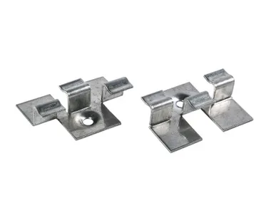 фото Кляймер металлический "SEQUOIA" 40х30х10мм нерж. (100 шт. в упаковке)