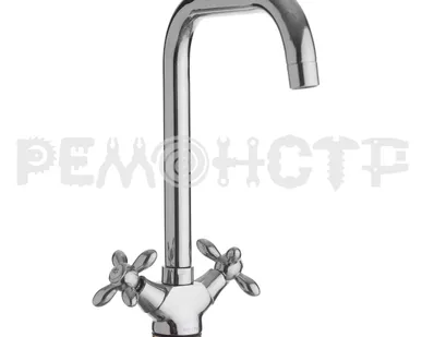 фото Смеситель для кухни с гайкой без подводки 1372 цинк KDM-2008BS-04-77 , 1/2' Lucky Tap, 1/10 П