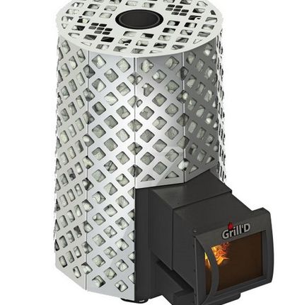 Фото №0 Печь дровяная Grill D Violet Steel Romb Long