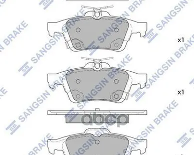 фото SP1947 SANGSIN BRAKE Колодки тормоз. задн. Focus III Sangsin brake арт. SP1947