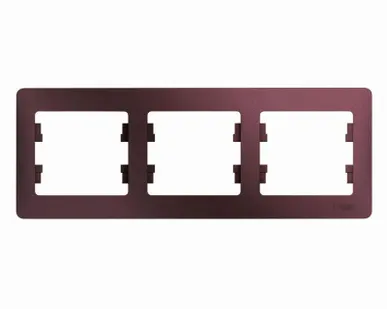 фото Рамка 3-м Glossa горизонт. баклажан. SchE GSL001103