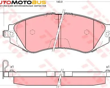 фото Комплект тормозных колодок, дисковый тормоз TRW GDB3171 Колодки тормозные