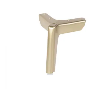 фото Опора меб. мет. TRIADA h120 угловая брашированное золото AKS