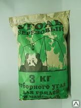 фото УГОЛЬ ДРЕВЕСНЫЙ БЕРЕЗОВЫЙ 3 КГ