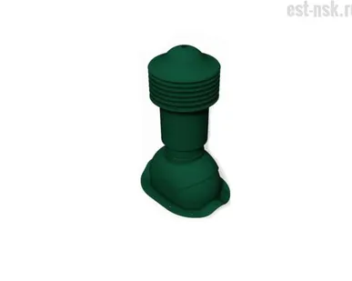 фото Труба вентиляционная неутепленная Viotto для металлочерепицы, 125х650 мм, Зелёный