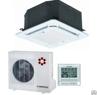 фото Кондиционер кассетный 4хпоточный Kentatsu KSVQ53HFAN1/KSUN53HFAN1/KPU65-B
