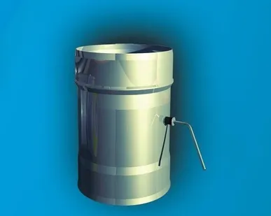 фото Шибер поворотный ф115 (нерж.1,0мм) УМК