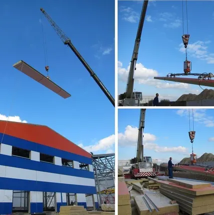 Фото №0 Монтаж сэндвич-панелей