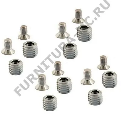 Фото №0 Футорка металическая с винтом (комплект)