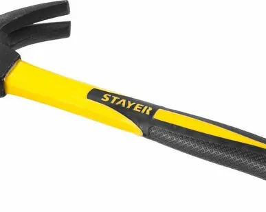 фото Молоток-гвоздодер с фиберглассовой рукояткой 450 г, STAYER Fiberglass2026-450