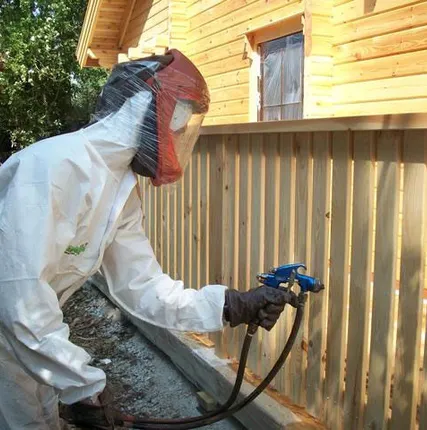 Фото №0 Огнезащитная обработка деревянных конструкции