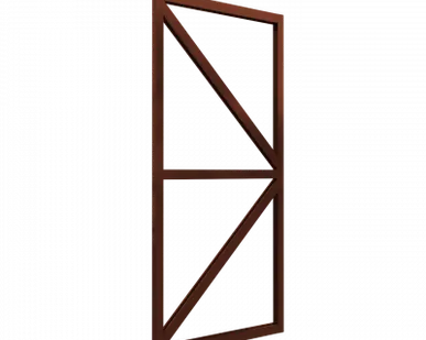 фото Дополнительная дверь для теплицы ЧЕЛСИ, цвет Коричневый (RAL 8017)