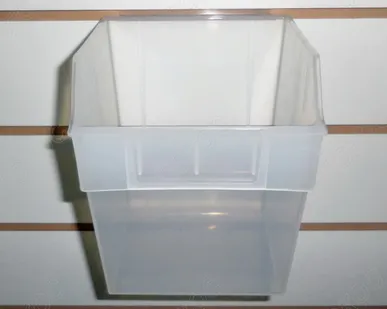 фото Короб пластиковый прозрачный с местом для ценника 150x150x178мм