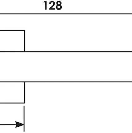 Фото №0 Ручка на розетке MORELLI Luxury HORIZONT-SQ, 1 шт., штифт 105 мм, универсальная