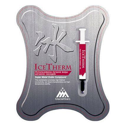 Фото №0 Термопаста Glacialtech IceTherm шприц 1.5г