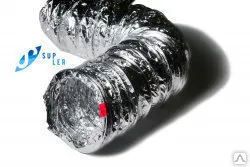 фото Гибкий воздуховод теплоизолированный ISO d406*10м