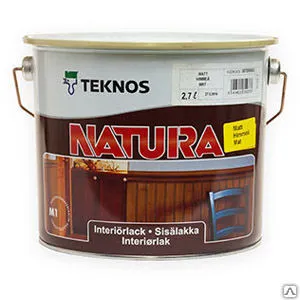 фото Матовый лак для мебели Teknos Натура