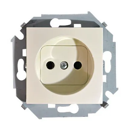 Фото №0 Механизм розетки 1-м СП simon 15 с/з з/ш белый