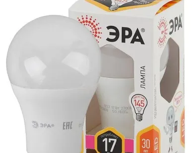 фото Лампа светодиодная A60-17W-827-E27 грушевидная 1360лм ЭРА Б0031699